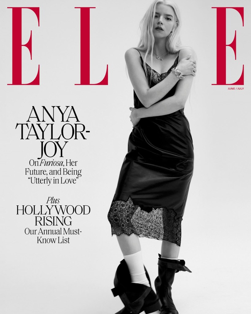 US Elle June/July 2024 : Anya Taylor-Joy by Dan Martensen