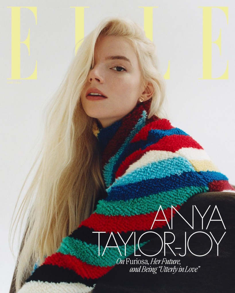 US Elle June/July 2024 : Anya Taylor-Joy by Dan Martensen 